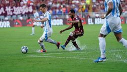 Un partido de la Selección Argentina pasado por agua