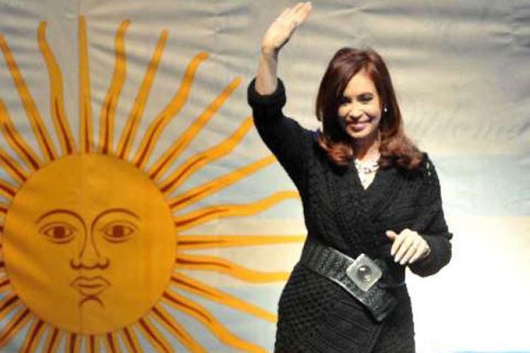 Cristina en Tecnópolis. (Foto: Télam)