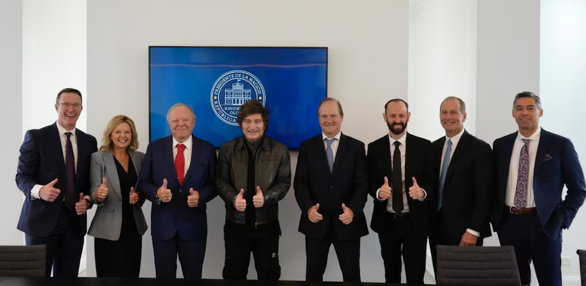 Hamm, quien es amigo del presidente de Donald Trump, estuvo reunido con Javier Milei hace unos meses atrás. Hamm, quien es amigo del presidente de Donald Trump, estuvo reunido con Javier Milei hace unos meses atrás.