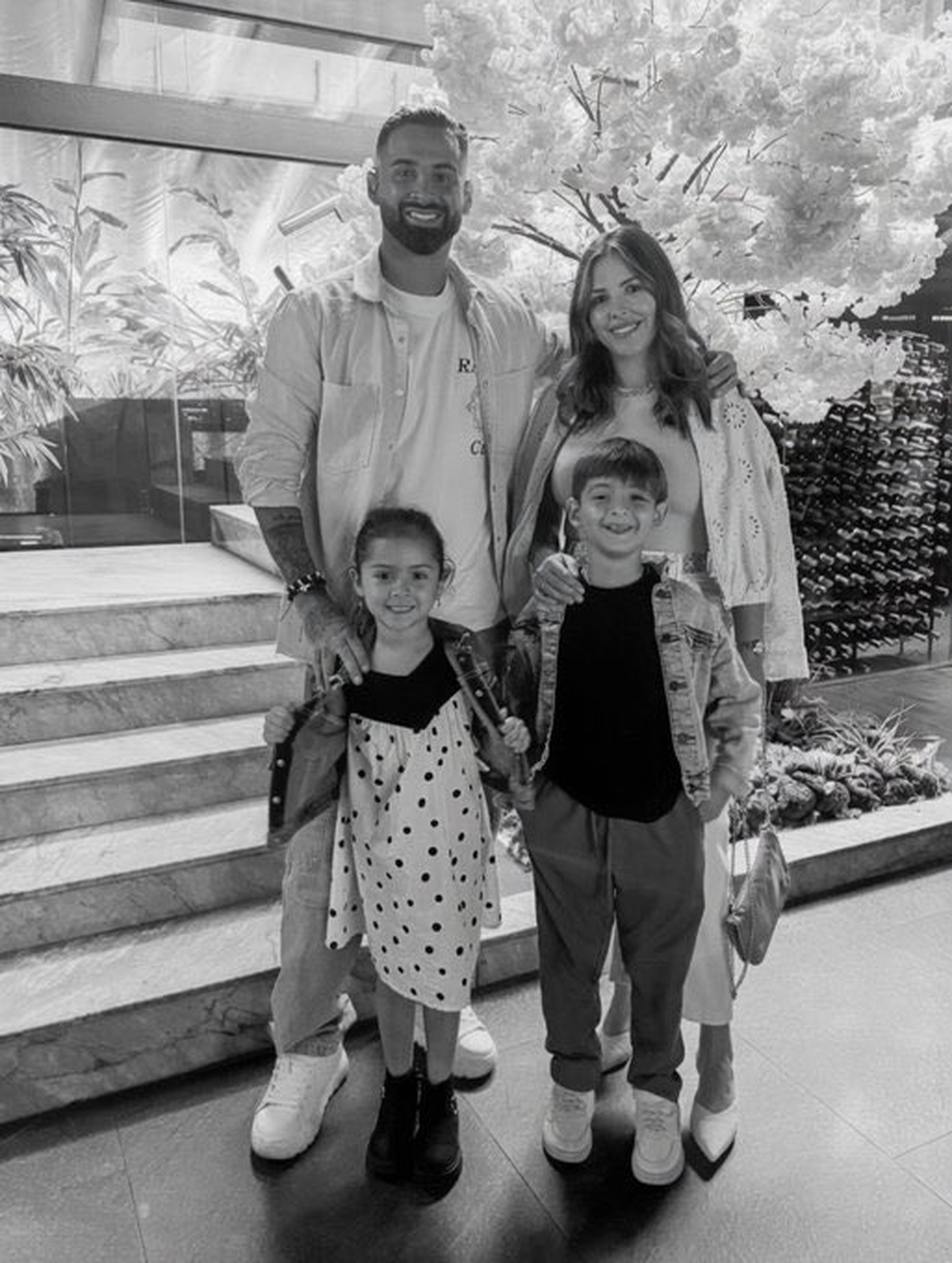 Trejo junto a su familia, en Venezuela Trejo junto a su familia, en Venezuela