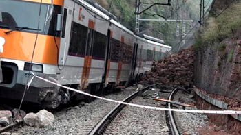Tren accidentado en Cataluña, España Tren accidentado en Cataluña, España