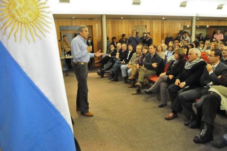 Jorge Sapag proponiendo la reforma constitucional por enmienda.