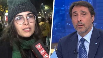 Eduardo Feinmann quiso picantear a una militante y protagonizó la cargada del día