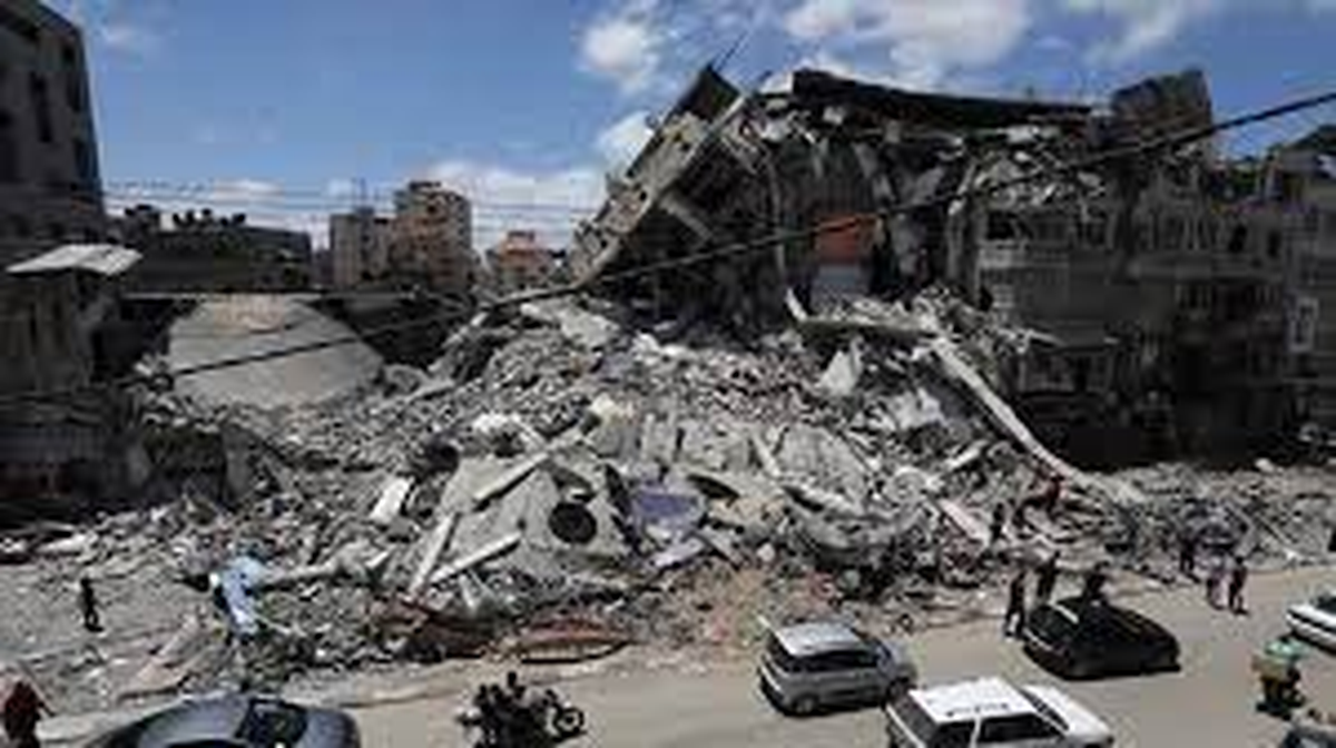 Gaza en ruinas sufrió la pérdida de 20.000 palestinos. Gaza en ruinas sufrió la pérdida de 20.000 palestinos.
