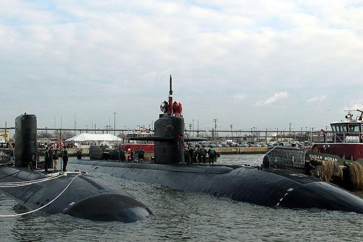 2do. choque del submarino de ataque Jacksonville, a propulsión nuclear.