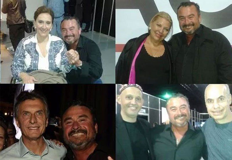 Peque García posando junto a muchos referentes de Cambiemos, inclusive Macri (Foto: El Disenso).