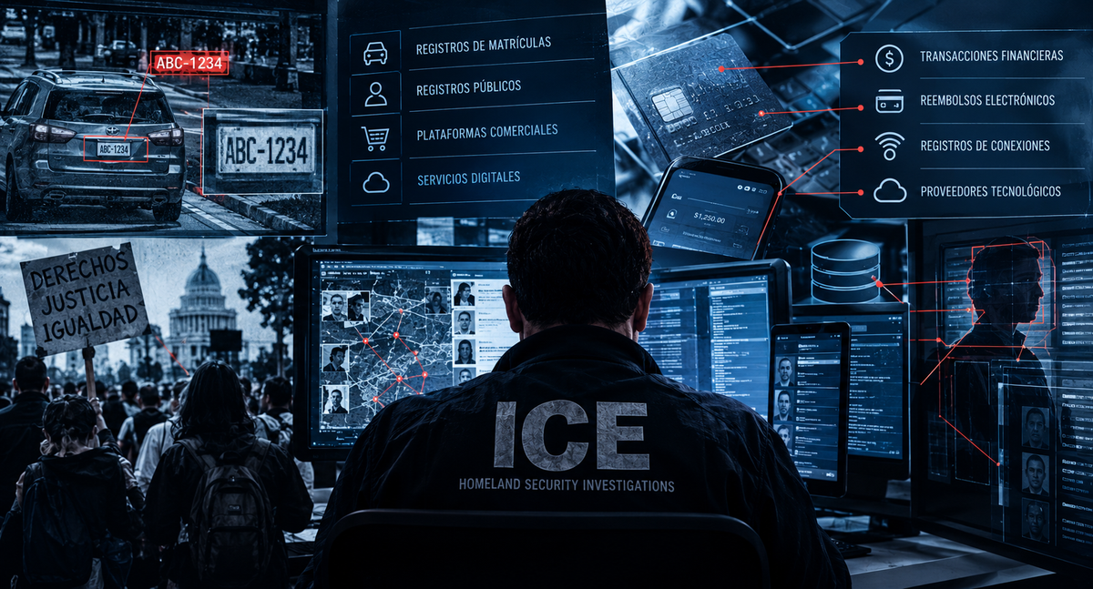 Los investigadores combinaron datos de matrículas, registros públicos, plataformas comerciales y servicios digitales para identificar a personas vinculadas con las redes de protesta. Los investigadores combinaron datos de matrículas, registros públicos, plataformas comerciales y servicios digitales para identificar a personas vinculadas con las redes de protesta.