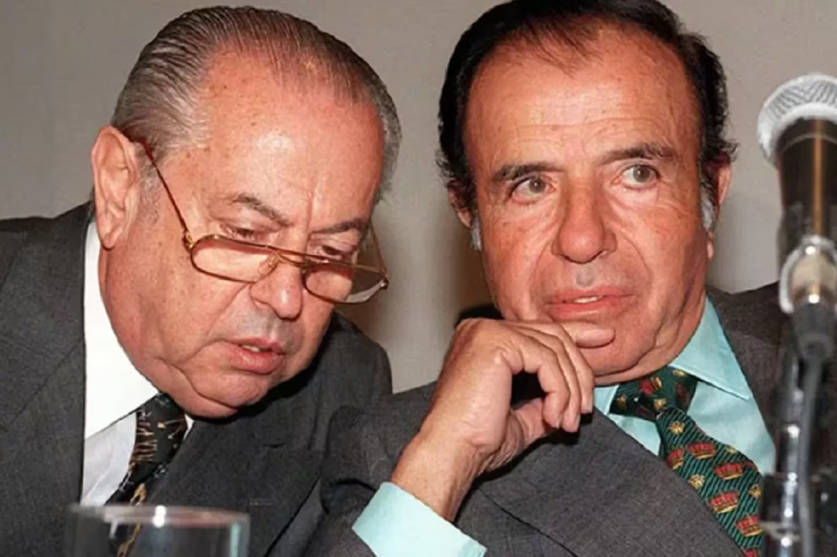 Carlos Corach y Carlos Menem. Carlos Corach y Carlos Menem.
