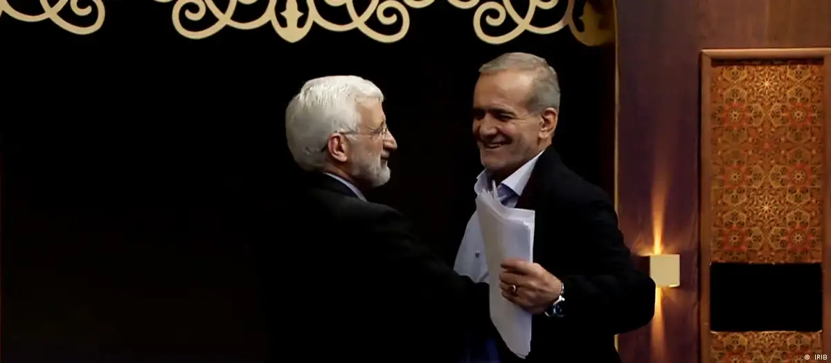 Massud Peseshkian y Said Jalili se disputan la segunda vuelta en las presidenciales de Irán.Imagen: IRIB Massud Peseshkian y Said Jalili se disputan la segunda vuelta en las presidenciales de Irán.Imagen: IRIB