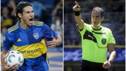 Boca vs San Lorenzo, Pablo Echavarría y Edinson CavaniFOTO NA