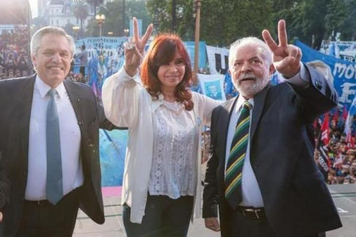 Último encuentro entre CFK y Lula Da Silva, diciembre 2021. 