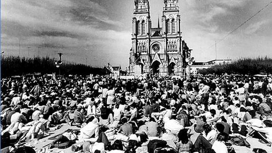 Virgen de Luján, movilización de octubre de 1975.