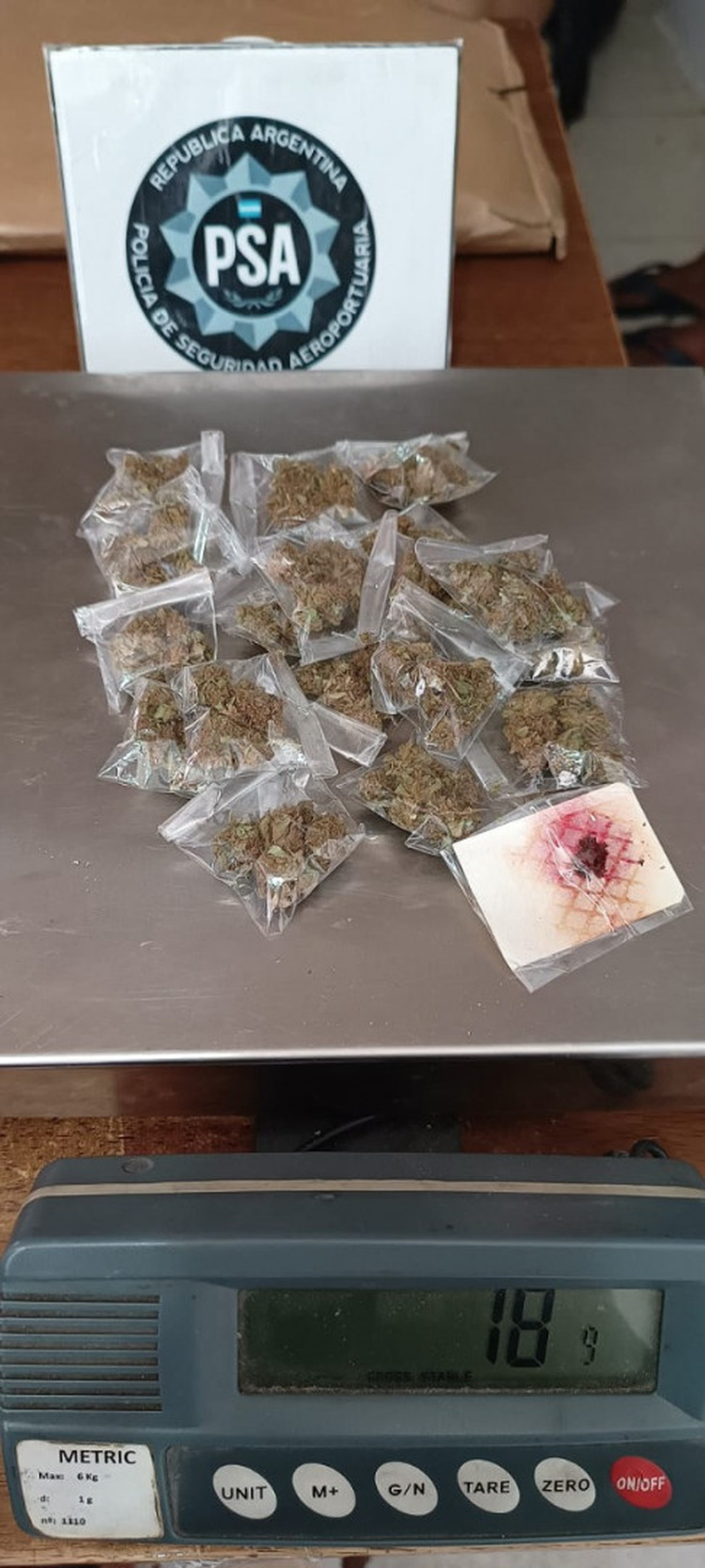 Una parte de la marihuana secuestrada por la policía (Foto: Argentina gob Noticias)