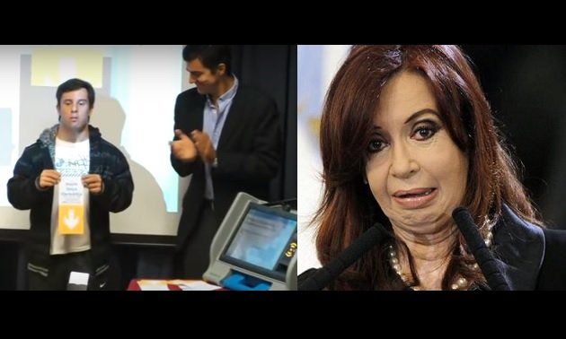 Después de la polémica por utilizar a un joven down, habló de Cristina como el cuco.