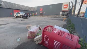 El supermercado Día de José C. Paz tras el saqueo. El supermercado Día de José C. Paz tras el saqueo.