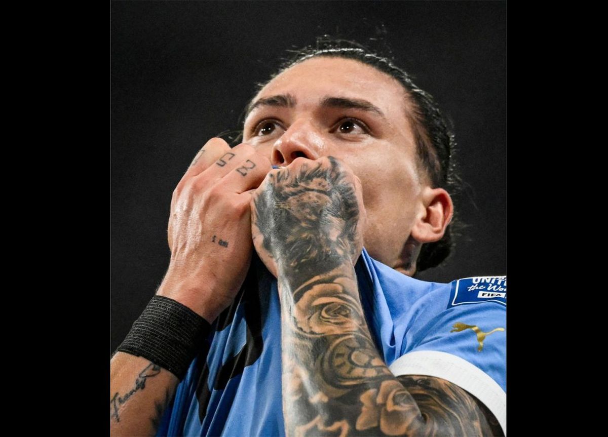 La Celeste con Darwin Nuñez como goleador.