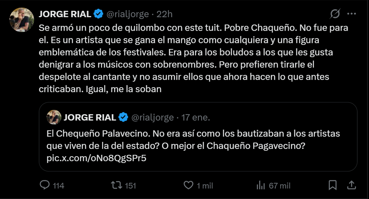 Jorge Rial expuso con ironía la contradicción del discurso libertario y Santiago Cúneo desbordó con violencia. Jorge Rial expuso con ironía la contradicción del discurso libertario y Santiago Cúneo desbordó con violencia.