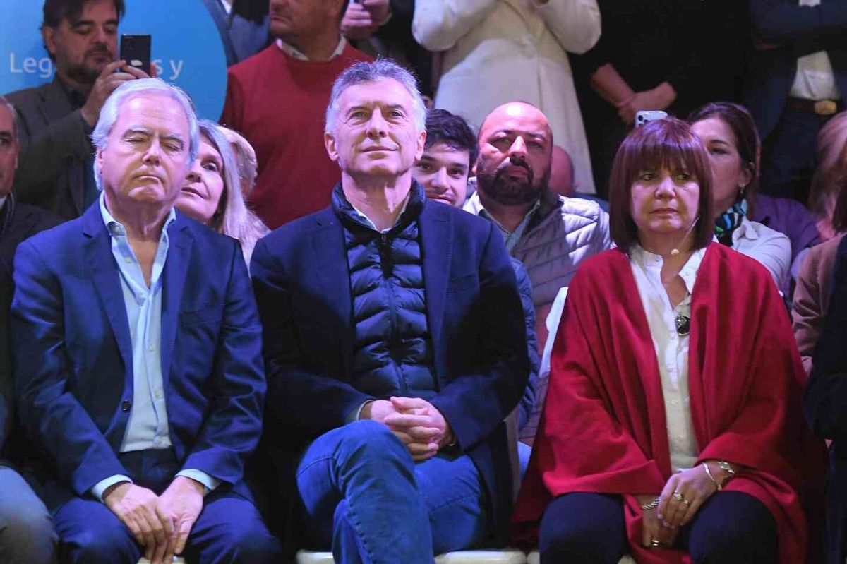 Federico Pinedo, Mauricio Macri y Patricia Bullrich: