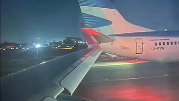 Chocó un avión de Aerolíneas Argentinas y otro de Latam en el aeropuerto de Chile