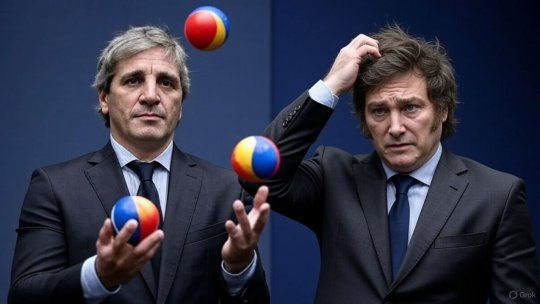 Siguen los malabares discursivos de Luis Caputo, mientras Javier Milei recalcula en lo político... Siguen los malabares discursivos de Luis Caputo, mientras Javier Milei recalcula en lo político...