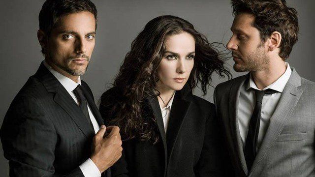 Natalia Oreiro (Ariana), Joaquín Furriel (Rafael Valmora) y Benjamín Vicuña (Agustín Larralde), los caníbales de Telefe. Los de Bariloche son más temibles porque son reales.