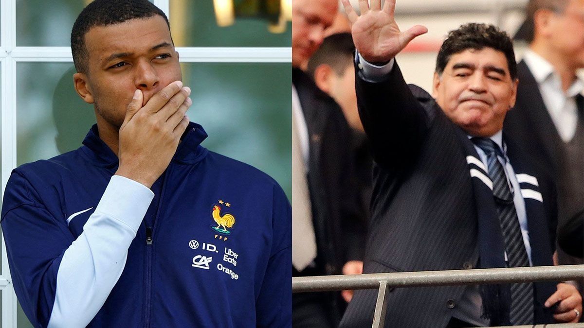 KylianMbappé ganará en el Real Madrid la cifra de 57.5 millones de euros y se filtróun vídeo de Diego Armando Maradona en el que pidió su pase al “Merengue”.