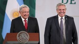 El presidente de México, Andrés Manuel López Obrador (AMLO), y su homólogo argentino Alberto Fernández.