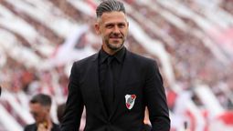 Eltécnico Martín Demichelis en la previa del superclásico que River Plate y BocaJuniors empataron 1-1 en el estadio Monumental. (Foto: Noticias Argentinas)