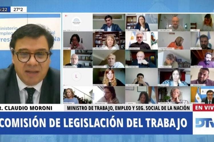 Claudio Moroni expuso ante Diputados.