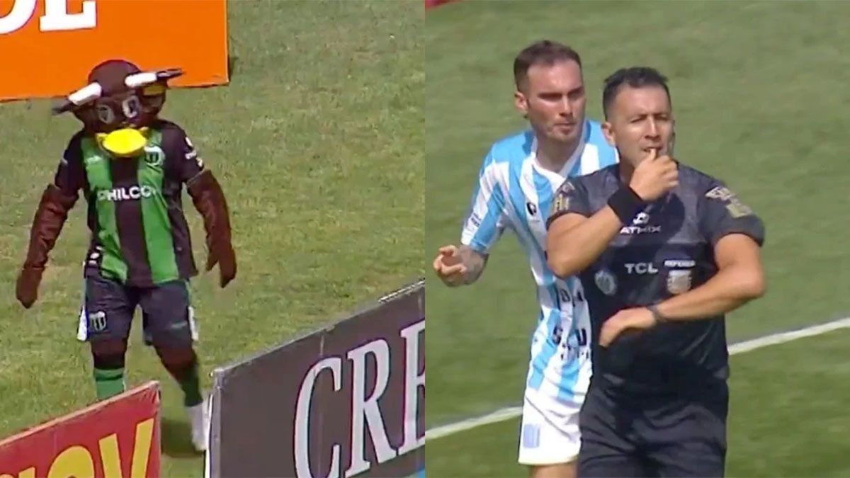 ElTorneo de la Primera Nacional fue testigo de un bochorno que protagonizó lamascota de Nueva Chicago y el arquero de Racing de Córdoba.