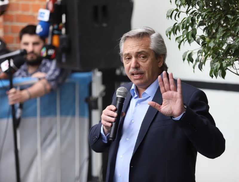 Alberto Fernández, presidente. Foto: NA