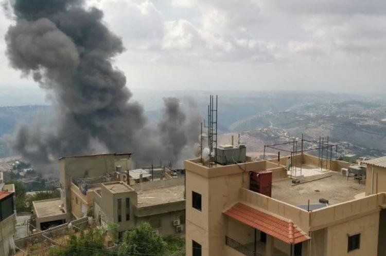 Explosiones en el sur de El Líbano.