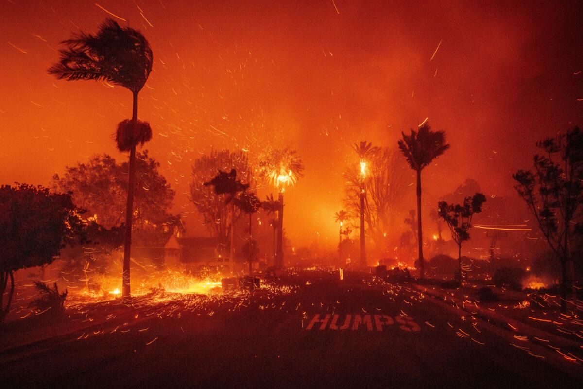 Incendios en California, (Foto LA Times)