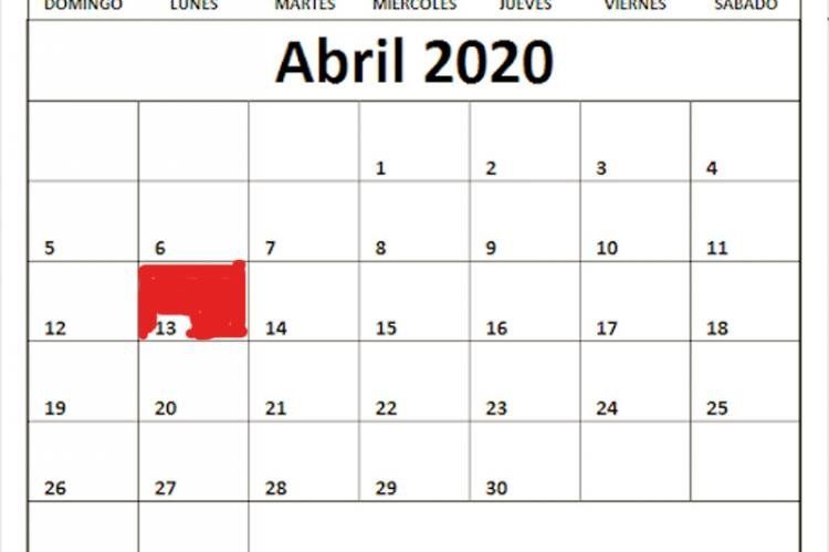 Esperando el lunes 13/04.