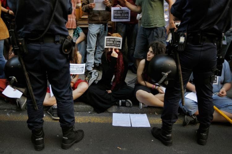 El resucitado 15M ya le apuntó a Bankia el fin de semana.