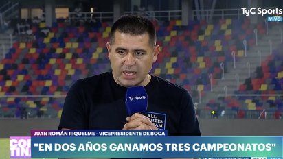 Juan Román Riquelme le dedicó el título a Mauricio Macri