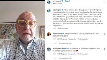Horacio Pagani protagonizó unfuerte cruce con Nicolás Distasio tras la disputa del clásico Boca-River. Deahí, Pagani liquidó a Distasio: “No se lopermito”. (Foto: Gentileza: Destape Web) Horacio Pagani protagonizó unfuerte cruce con Nicolás Distasio tras la disputa del clásico Boca-River. Deahí, Pagani liquidó a Distasio: “No se lopermito”. (Foto: Gentileza: Destape Web)