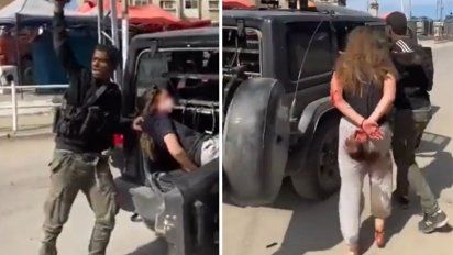 Crudas imágenes de rehenes del Hamas y emboscada en festival