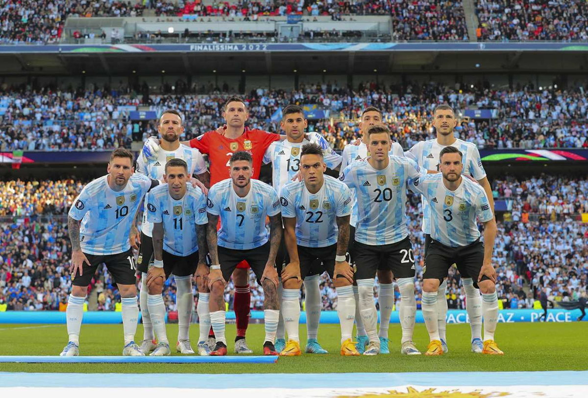El equipo campeón de la Finalissima 2022 El equipo campeón de la Finalissima 2022