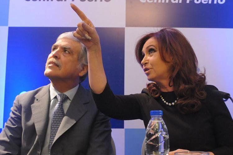 Julio de Vido y Cristina Fernández.