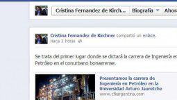 altText(¿Y Cristina? Su insólito comentario en Facebook)}