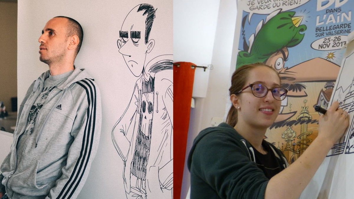 Baptiste Bouthier y Héloïse Chochois, autores del cómic. 