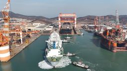 El buque MKII, también propiedad de Golar LNG, se encuentra en construcción en un astillero en China.