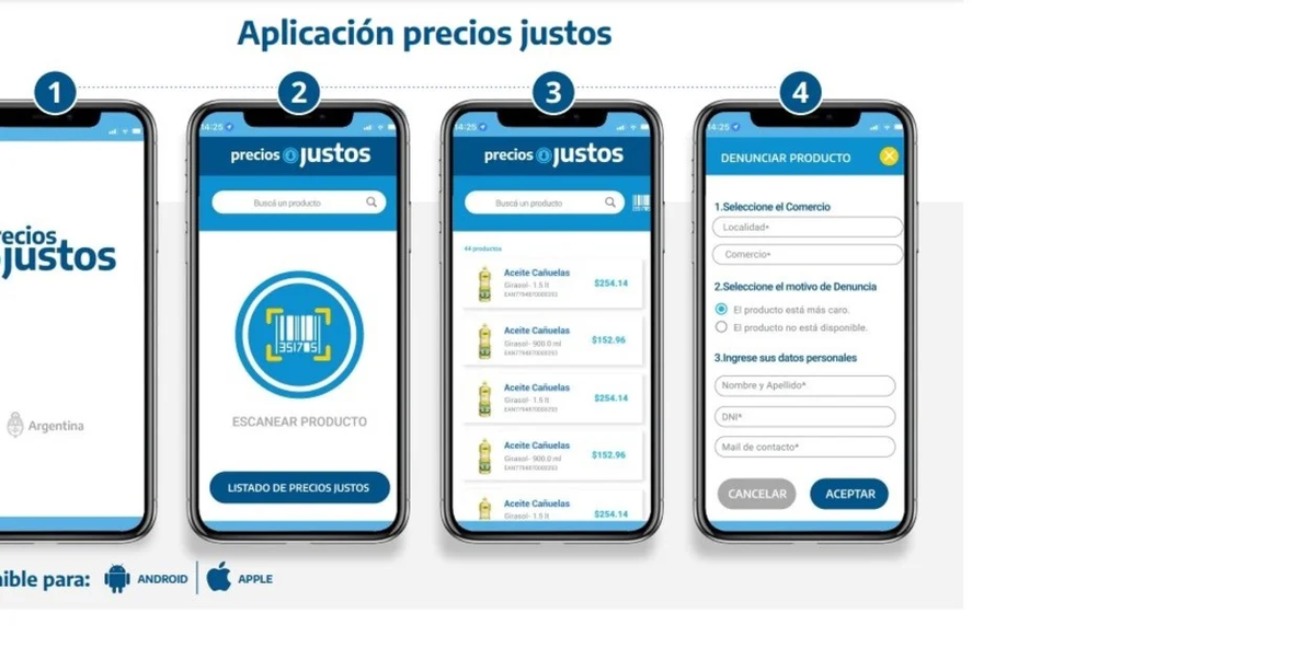 Precios Justos también tendrá una laplicación para celuares