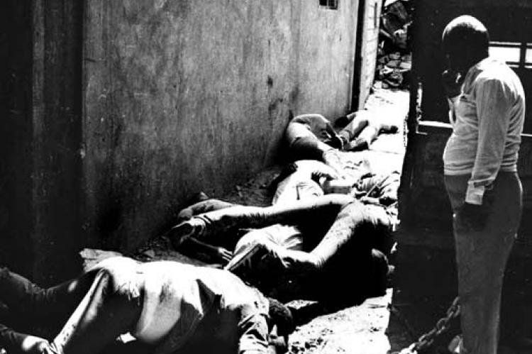 Imagen del genocidio en Sabra y Chatila, El Líbano.