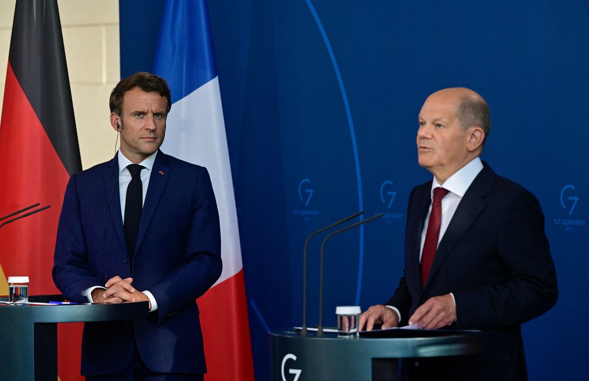 Macron y Scholz reunidos hoy en Berlín.