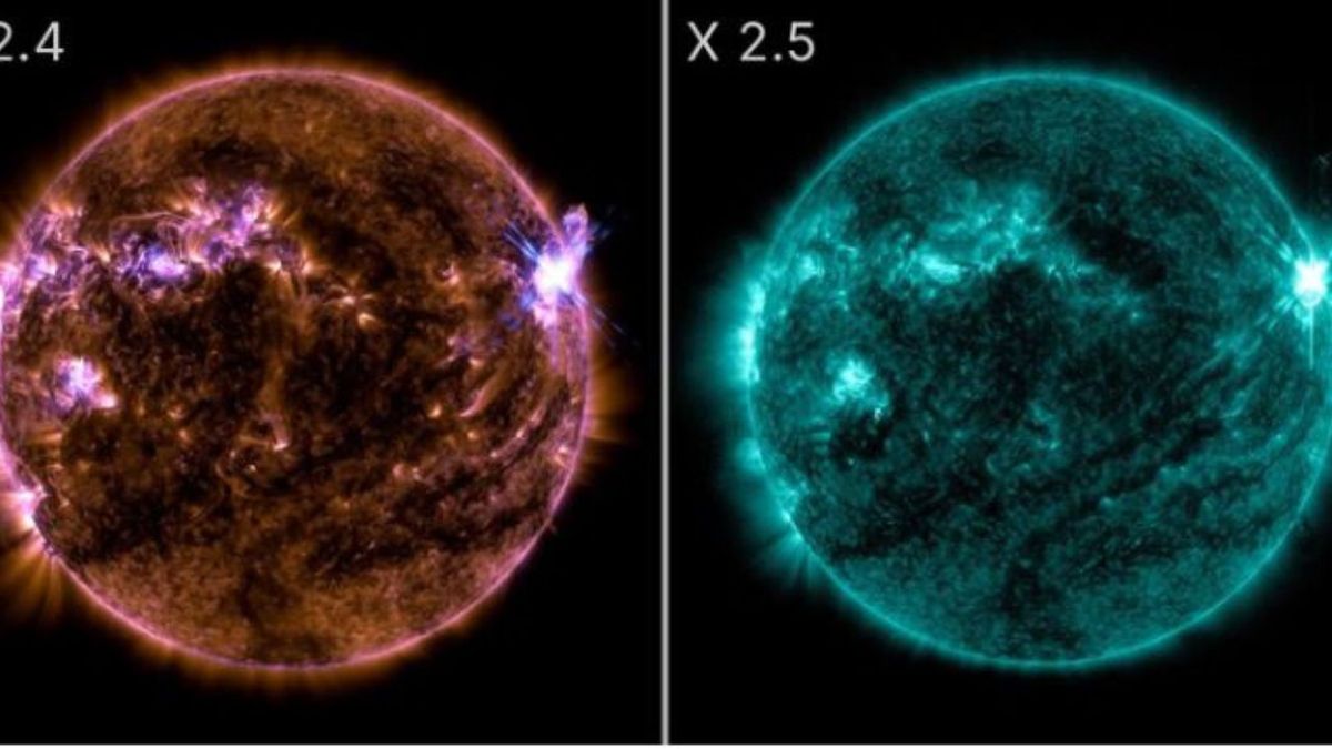 El Observatorio de Dinámica Solar de la NASA capturó estas imágenes de erupciones solares. El Observatorio de Dinámica Solar de la NASA capturó estas imágenes de erupciones solares.