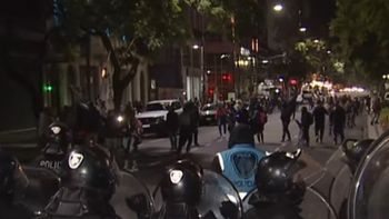 Disturbios en la 9 de Julio. Disturbios en la 9 de Julio.