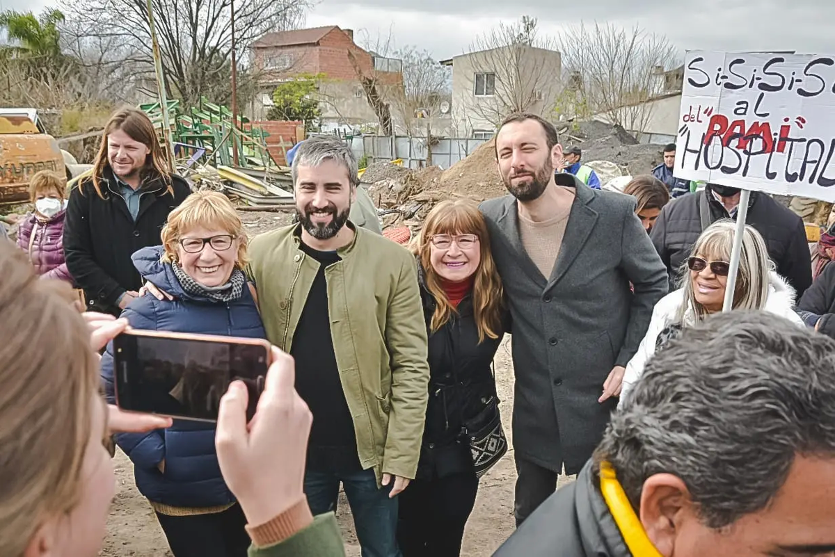 Martín Rodríguez (izq.) y Damián Selci, en Hurlingham.