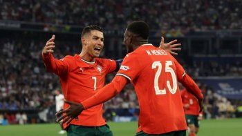 Cristiano Ronaldo, autor de uno de los goles de Portugal. Cristiano Ronaldo, autor de uno de los goles de Portugal.